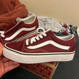 VANS Burgundy Old Skool Sneakers